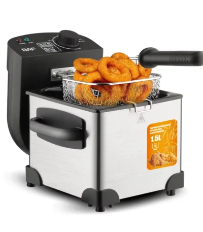 Freidora Electrica RAF Pequeña 1.5L 1000W Ricuritas De Marieu