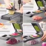 Como Usar Picatodo Multifuncional Cortar Rapido Verduras Ricuritas De Marieu