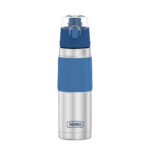 Botella Hidratante 530Ml Con Grip Azul