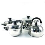 Jgo Ollas Imperial X 8 Pz A/Inox F/Dif.T/Acero (Olla 18/20/24+Tetera 3 Lt) (1 Set Completo)