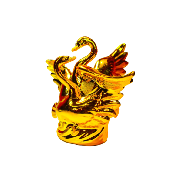 Adorno De Cisne Dorado Extendida