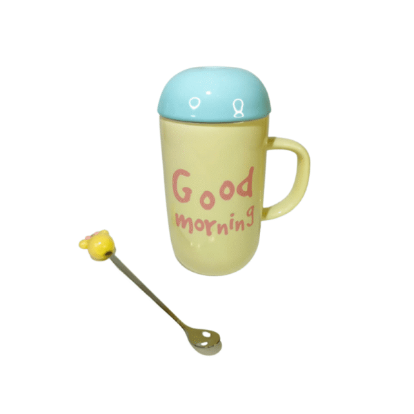 Taza «Good Morning» C/ Cuchara De Metal Y Diseño