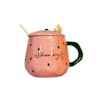 Taza Fresa Con Tapa Y Cuchara