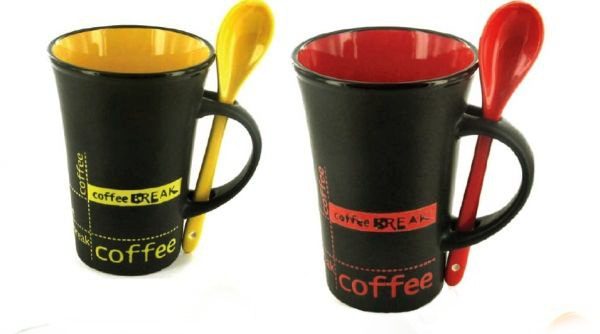 Taza Con Cuchara Para Café