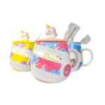 Taza De Unicornio Con Tapa Y Cuchara
