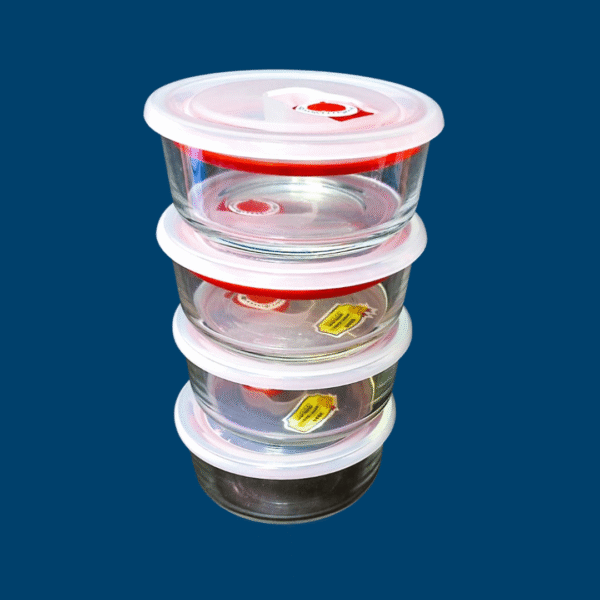 Set De 4 Taper De Vidrio