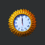 Reloj De Pared Con Diseño De Sol