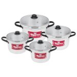 Set Ollas x4 Pzas t/vidrio - Reyna