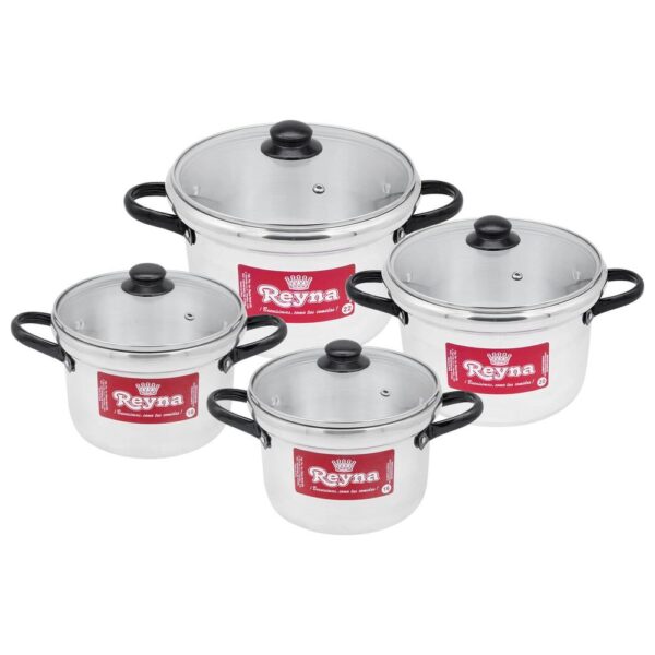 Set Ollas x4 Pzas t/vidrio - Reyna