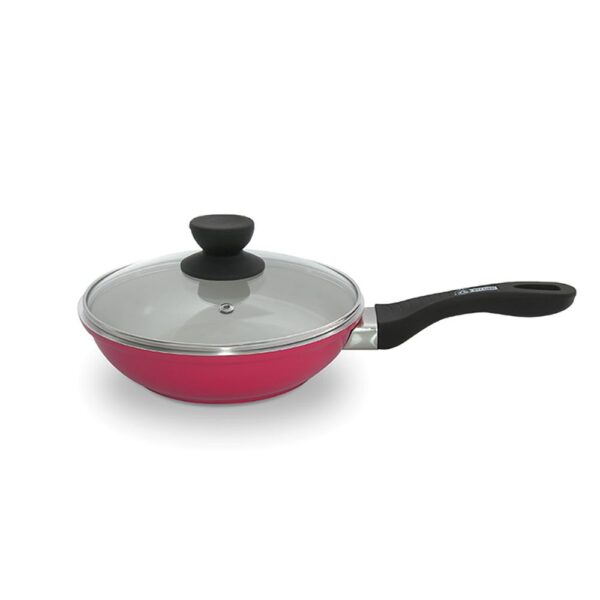 Sarten Ceramica Roja C/Tap N24