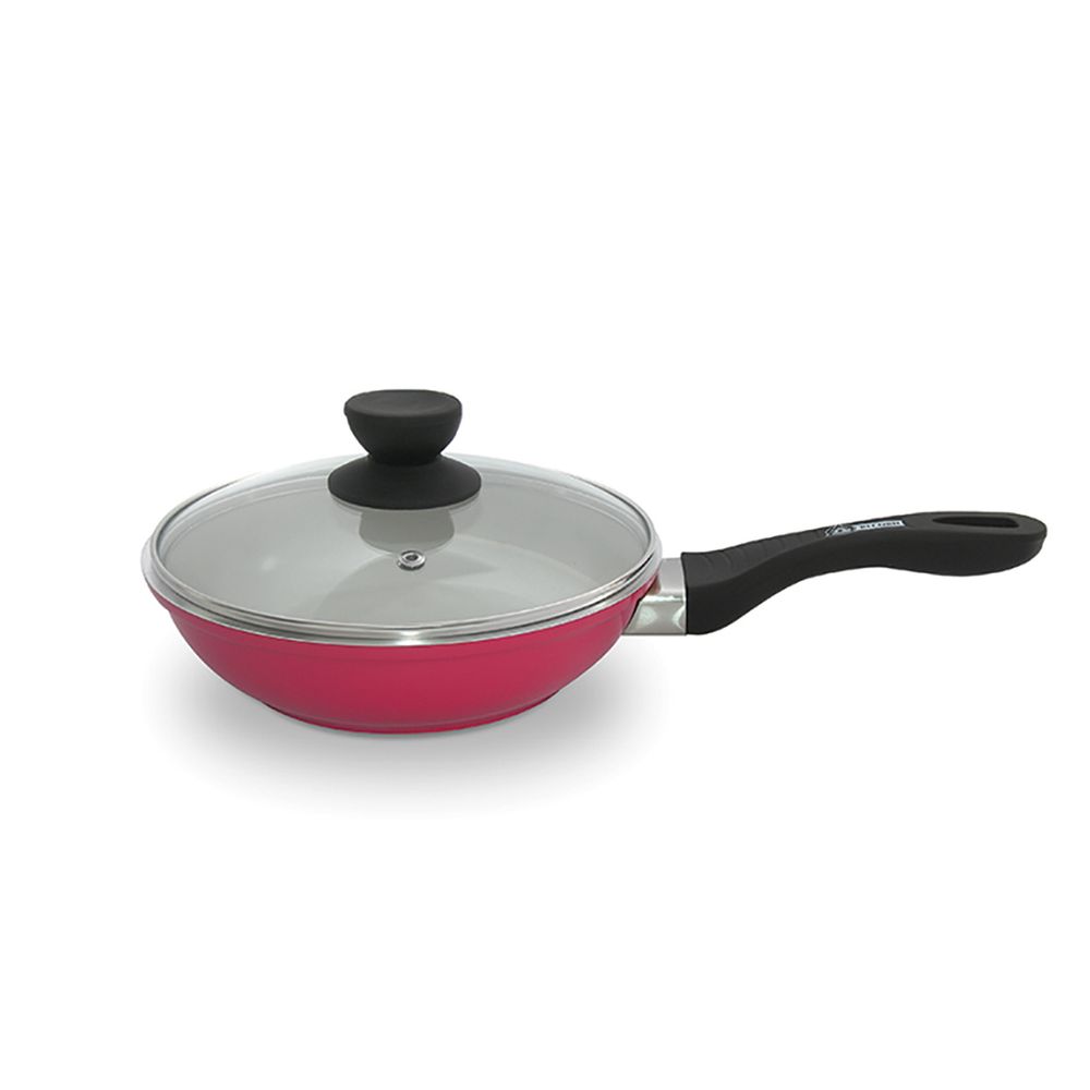 20145158-1.jpg Sarten Ceramica Roja C/Tap N24 (Por Unidad) - Imagen 1