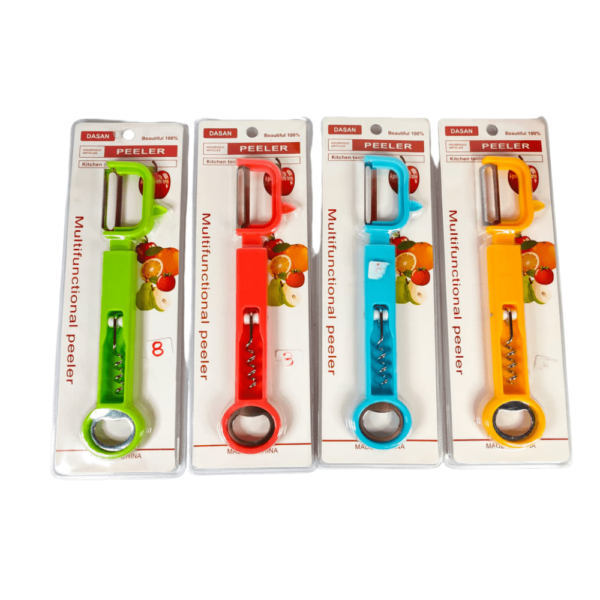 Utensilio Multifuncional Para Cocina / Rayador/ Saca Corcho/ Despatador