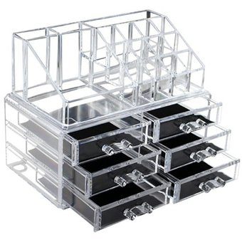Organizador De Maquillaje Grande De Acrílico C/ 6 Cajones