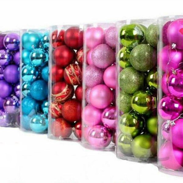 Bolas De Navidad 4 Cm 24 Unidades
