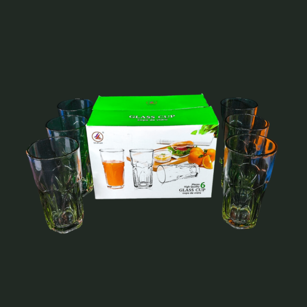 Vasos De 6 Unidades De Vidrio