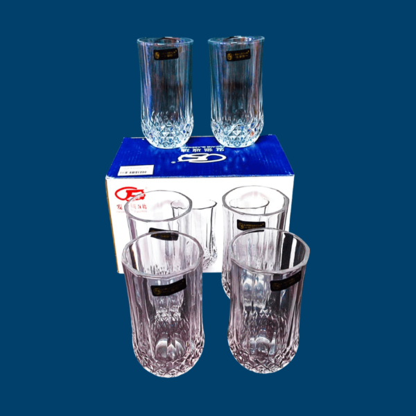 Caja De 6 Vasos De Vidrio