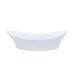 Fuente Loza 11.5" Oval Hondo Blco