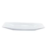 Fuente Loza 11.5" Blco Mod. Barco
