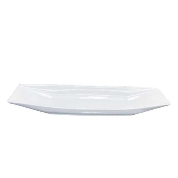 Fuente Loza 11.5" Blco Mod. Barco