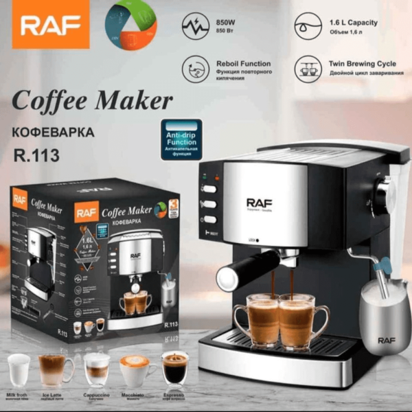 Cafetera Expreso Automática R113 Raf 850W