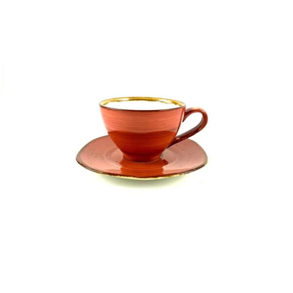 Taza C/ Plato Té Terracota 200 Cc