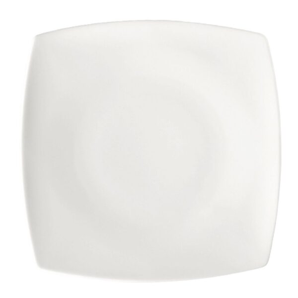 Plato Tendido Cuadr.27.5 Cm Actualite Blco - Vajillas Corona