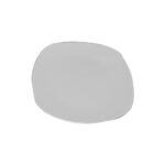 Plato Tendido Loza Cuad.6"Blco