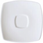 Plato Cafe 13 Cm Cuadrado Actualite Blco - Vajillas Corona