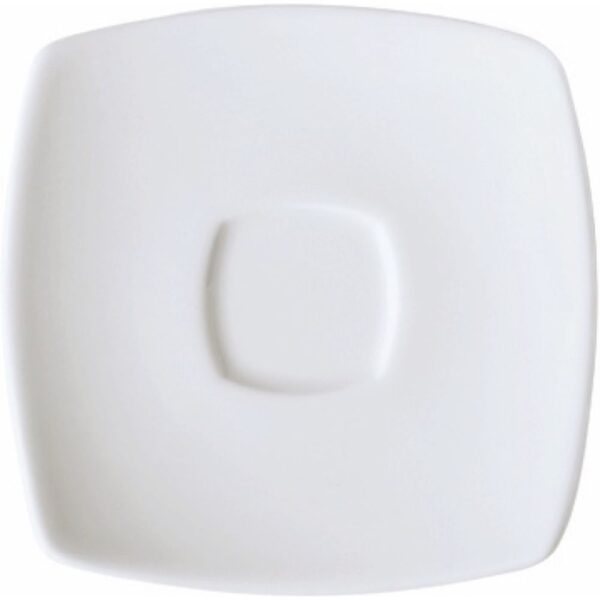 Plato Cafe 13 Cm Cuadrado Actualite Blco - Vajillas Corona