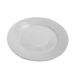Plato Tendido Loza 9"Blanco