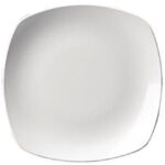 Plato Tendido Loza Cuad.8"Blco T/Oslo (24#)