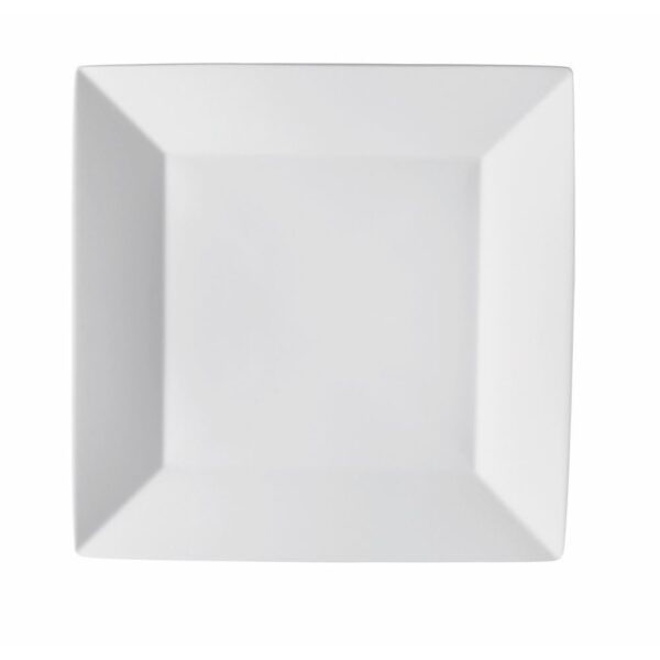 Plato Postre 23.2 X 23.2 Cm Cuadr.Zen Blco - Vajillas Corona