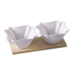 Set De 2 Bolos Semi Cuadrado 9.5*9.5*4.3 Cm