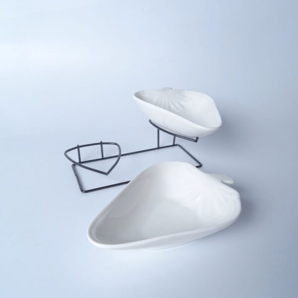 Set De 2 Platitos Forma Pera 14*9.5*3.5 Cm C/Rack