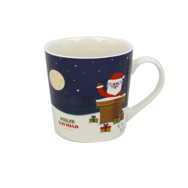 Jarro Cilindrico 11 Onz Dec Nav C/Est. Papa Noel/Regalo M19-11