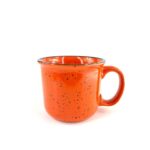 Jarro 16 Onz Jaspeado Int. Naranja/Ext. Naranja-Puntos Negros
