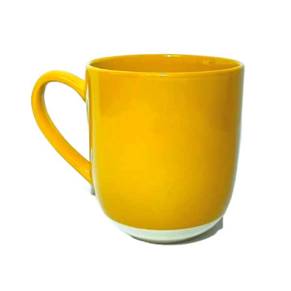 Taza De Cerámica De Color Mostaza