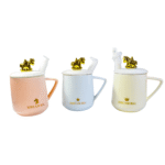 Taza Con Tapa Unicornio Y Cuchara