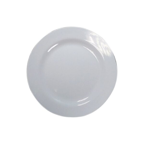 Plato Tendido Melamine 8" Blanco - Ichimatsu