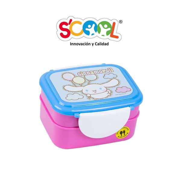 Taper Rect. Lonch c/Cubiertos Cinnamoroll