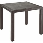 Mesa Eterna Wengue 80.5X80.5X72.5Cm Alto (Por Unidad)
