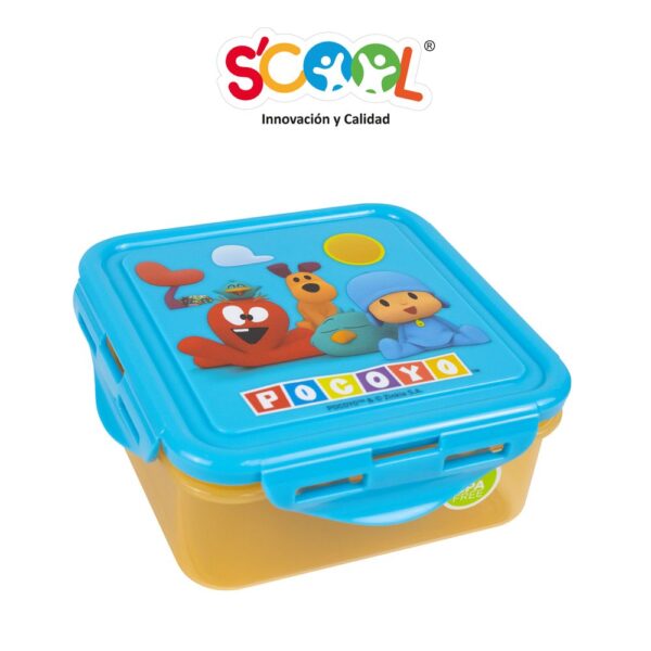 Taper Cuad. 590Ml C/Broche Pocoyo Niño