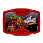 Taper Pp 1100Ml Con Divisiones Y Cubiertos Hot Wheels