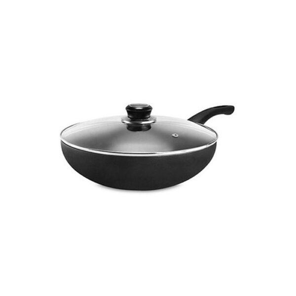 Sarten Wok Antiad.28 Cm 1.8Mm C/Tapa - Ichimatsu