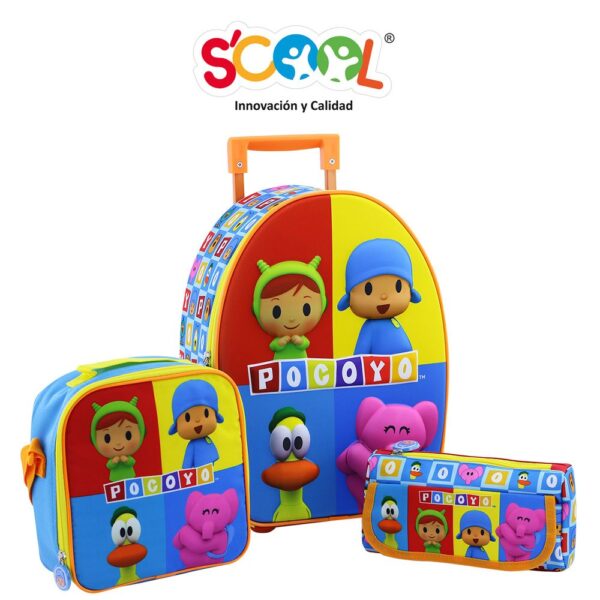 Set Ranger Maleta Eva 3D Med. Pocoyo Niño