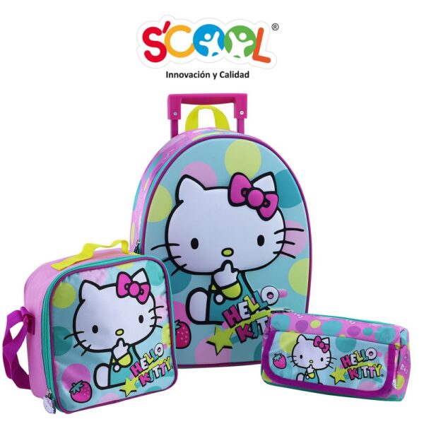 Set Ranger Maleta Eva 3D Med. Hello Kitty