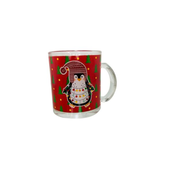 Jarro 11 Oz Vidrio Recto Nav C/Est. Pinguino M22-21