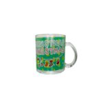 Jarro 11 Oz Vidrio Recto Nav C/Est. Christmas M22-24