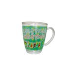 Jarro 11 Oz Vidrio Cilindrico Nav C/Est. Christmas M22-24