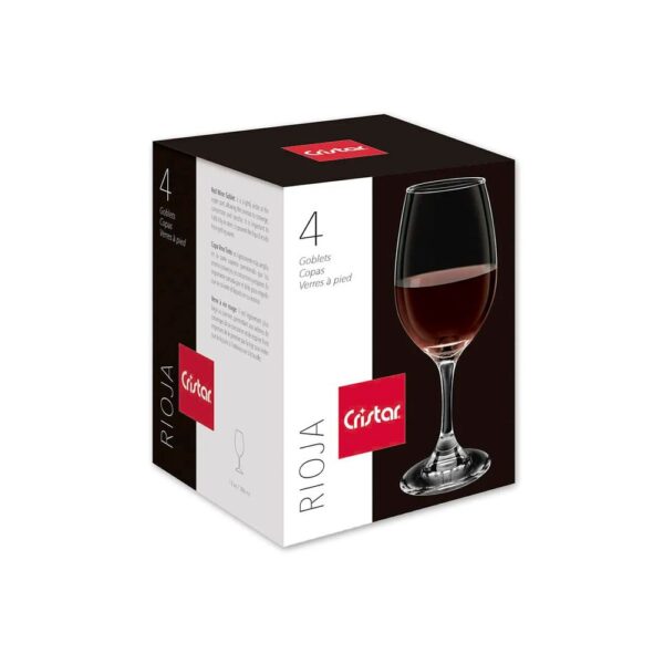 Set x4 Copas Rioja Agua Cristar